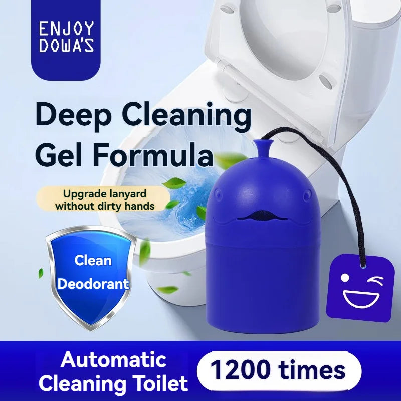 Whale Design Automatic Toilet Cleaner - Portable, Slow-Release Gel (150G)
