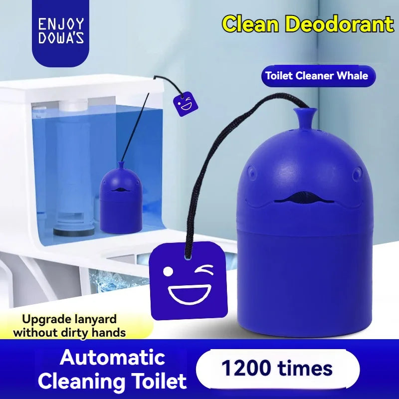 Whale Design Automatic Toilet Cleaner - Portable, Slow-Release Gel (150G)
